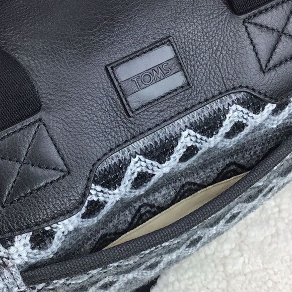 TOMS Seeker Weekender Bag in Black Multi Sweater Felt - Picture 9 of 15